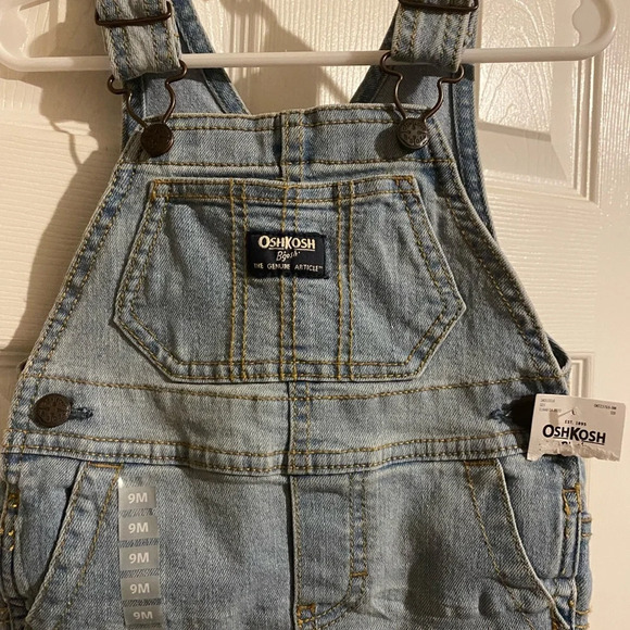 NWT Oshkosh B’Gosh Denim Overalls - Picture 3 of 7